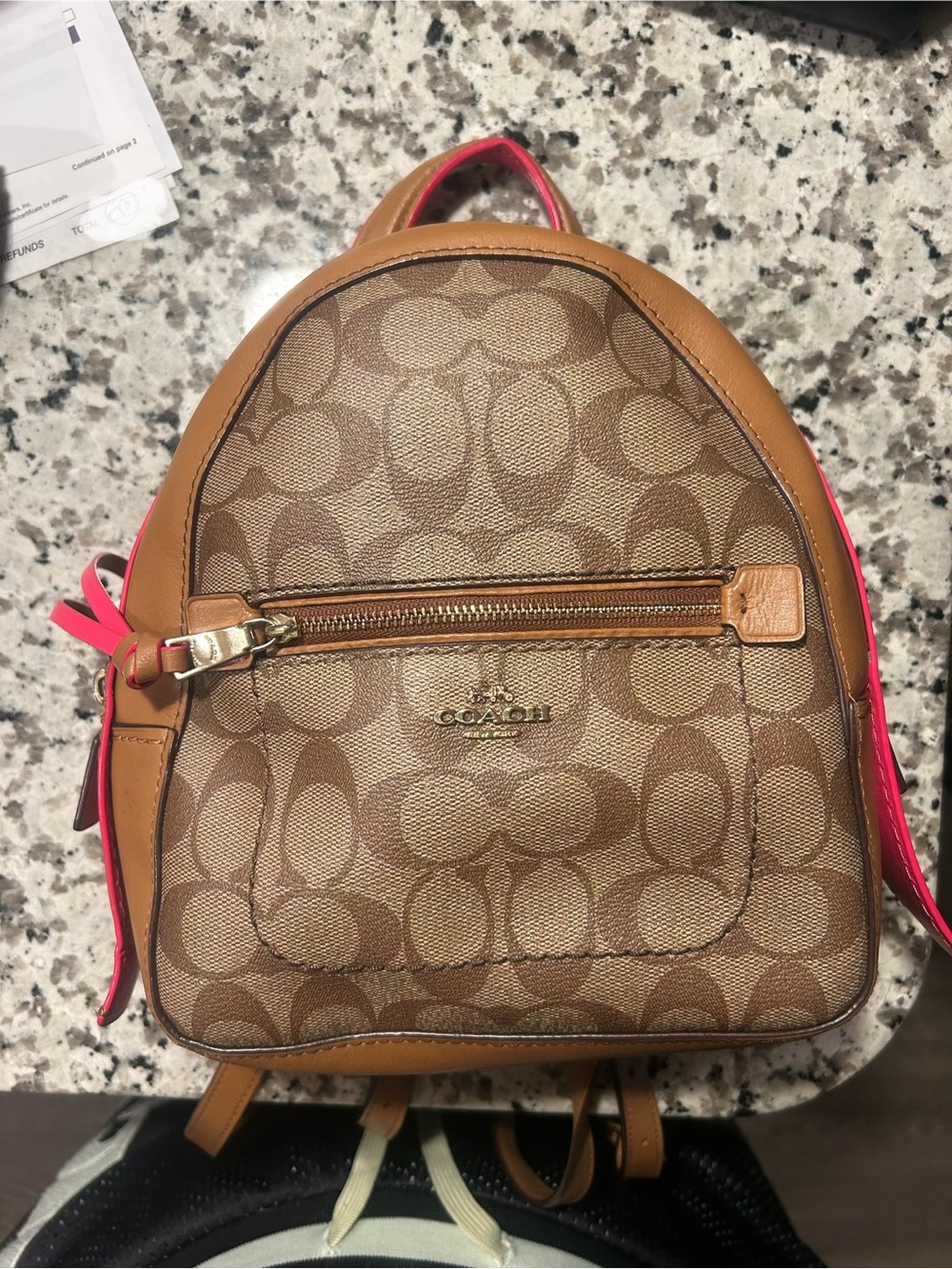 Coach Mini Charlie Khaki Pink